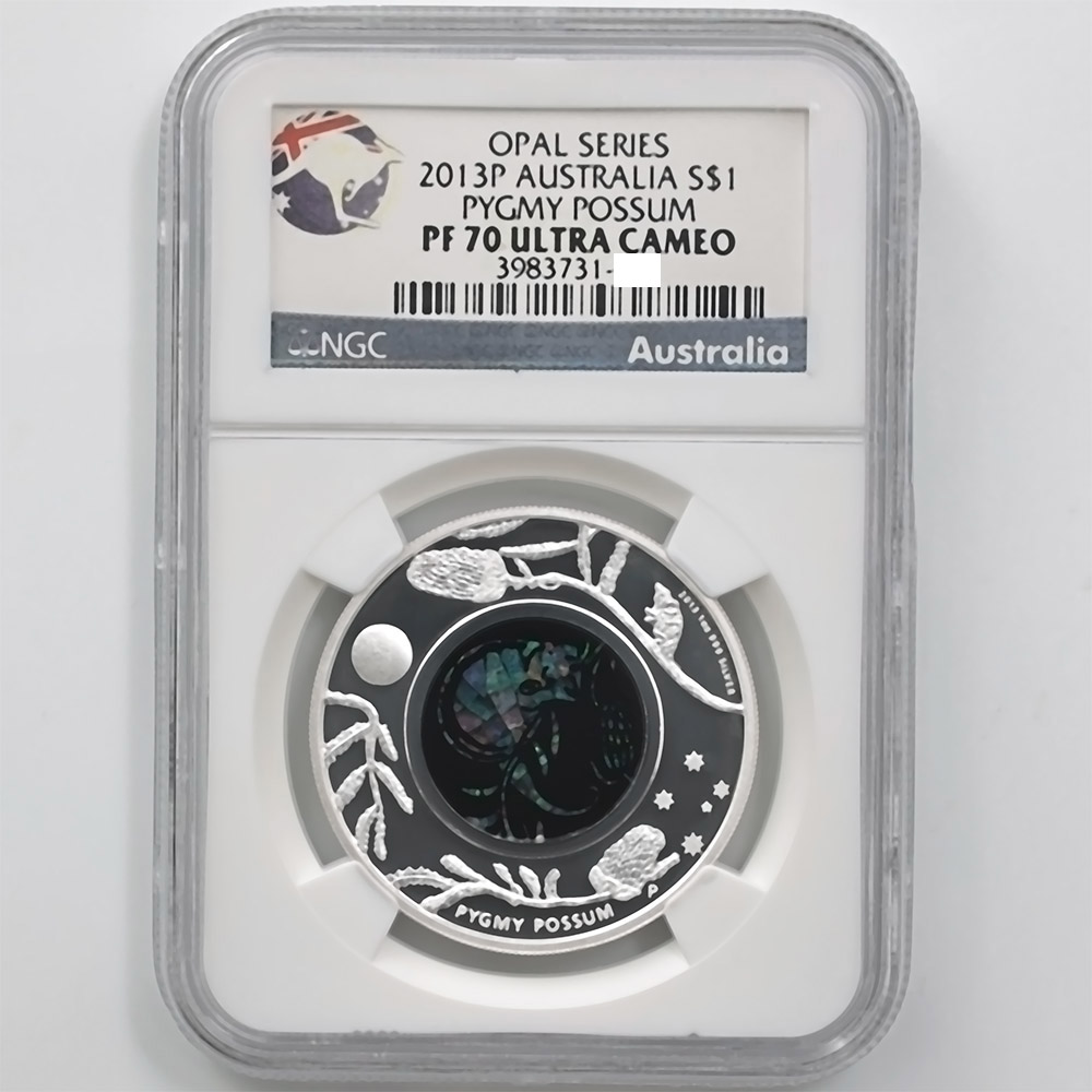 2013 Australia Opal Series Pygmy Possum 1 Australian Dollar 1 oz Silver Proof Coin NGC PF 70 UC