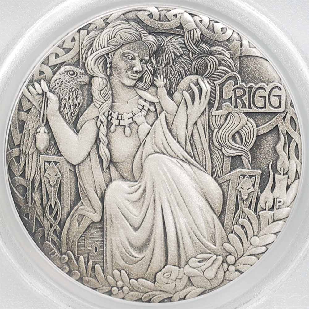 2017 Australia Tuvalu Norse Gods Frigg 2 Tuvalu Dollars 2 oz High