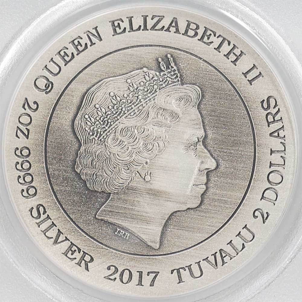 2017 Australia Tuvalu Norse Gods Frigg 2 Tuvalu Dollars 2 oz High