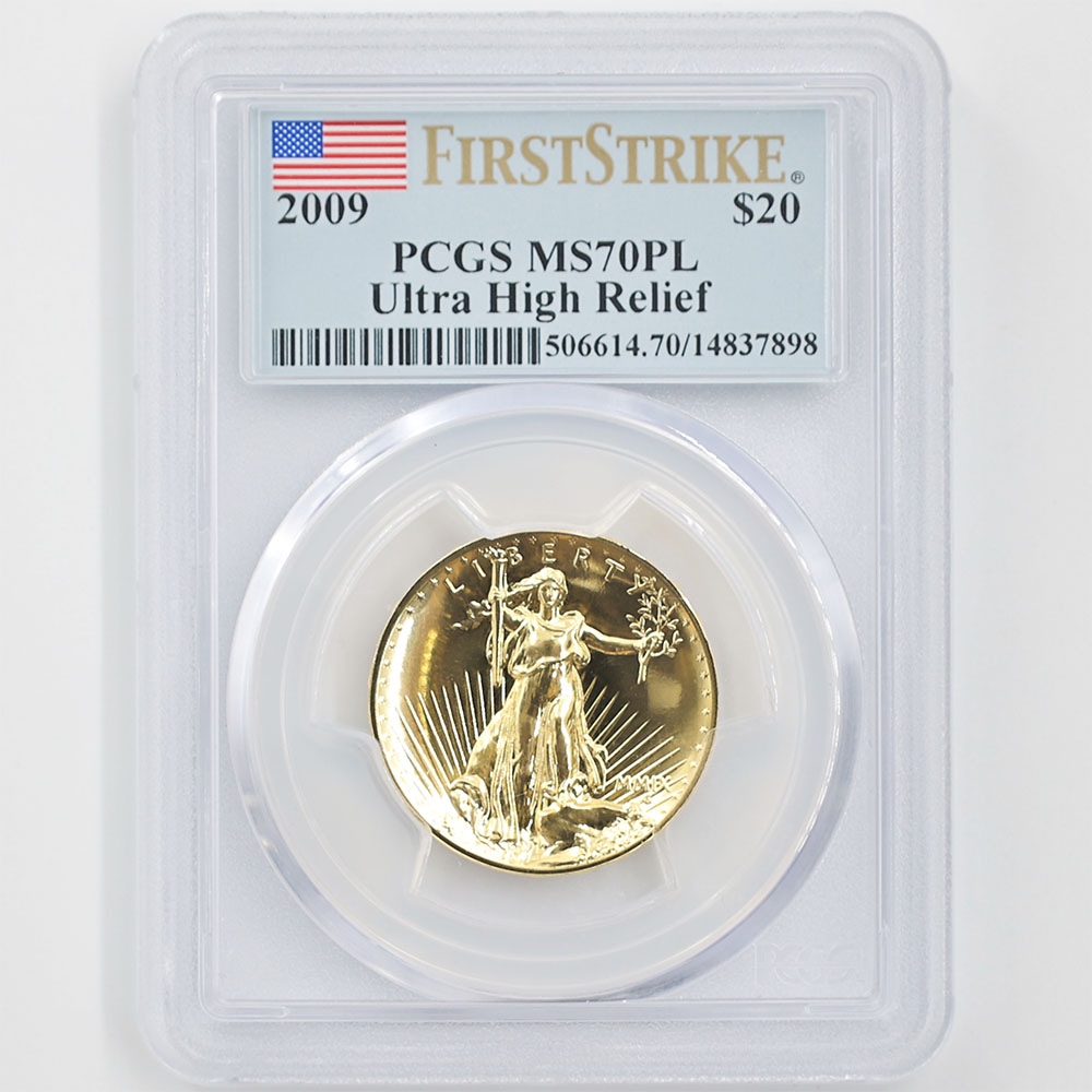 2009 United States Eagle 20 Dollars 1oz Gold Coin PCGS MS 70 PL First Strike