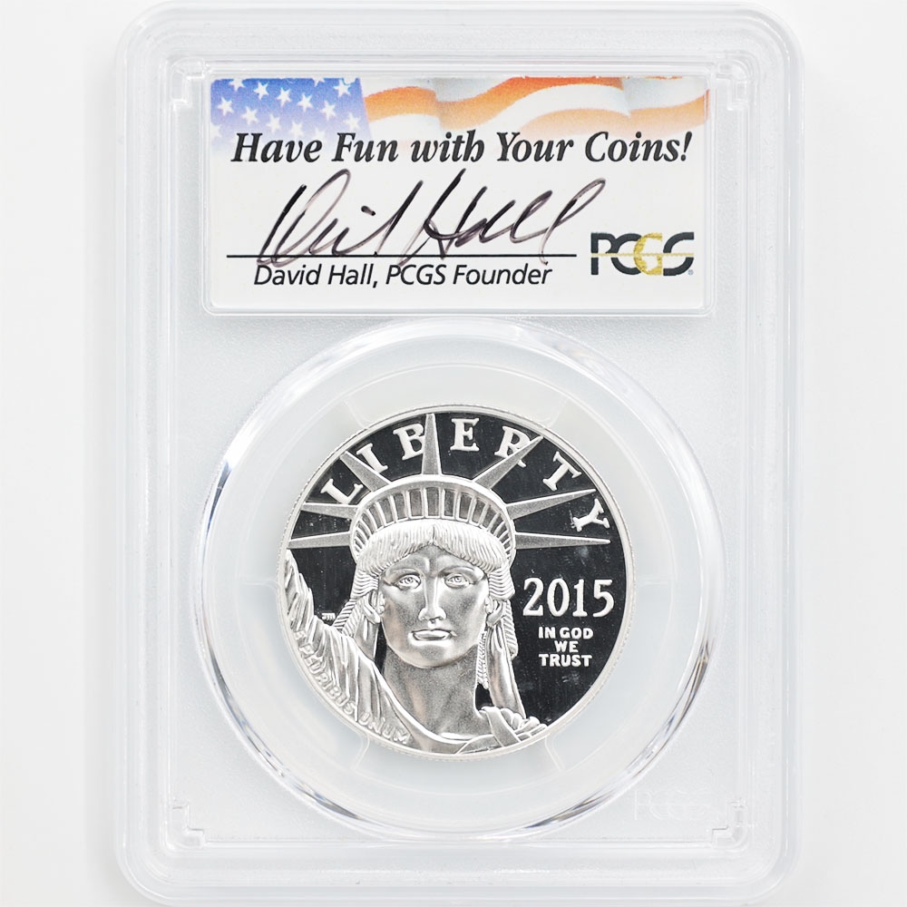 2015 United States Statue of Liberty 100 Dollars 1 oz Platinum Proof Coin PCGS PR 70 DCAM